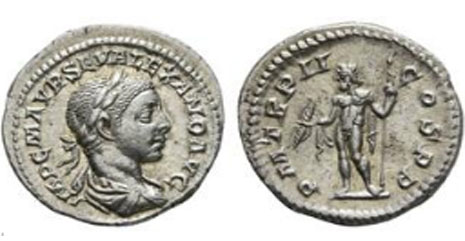 Denario de Alejandro Severo, Roma, 231 d.C.