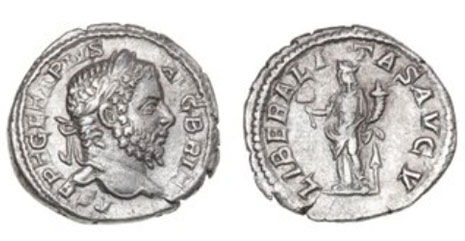 Denario de Geta, Roma, 211 d.C.