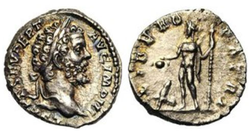 Denario de Septimio Severo, Roma, 194 d.C.
