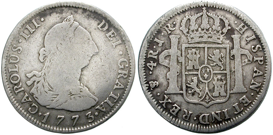 CARLOS III. 4 REALES. POTOSI