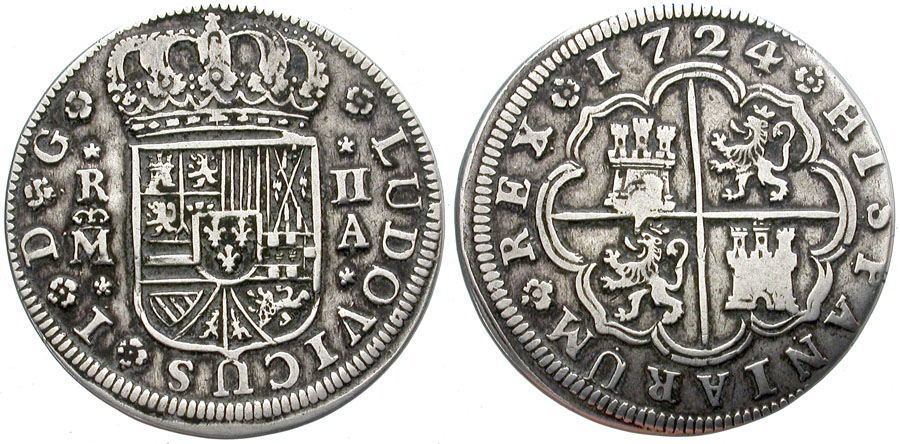 2 REALES. SEGOVIA. 1724