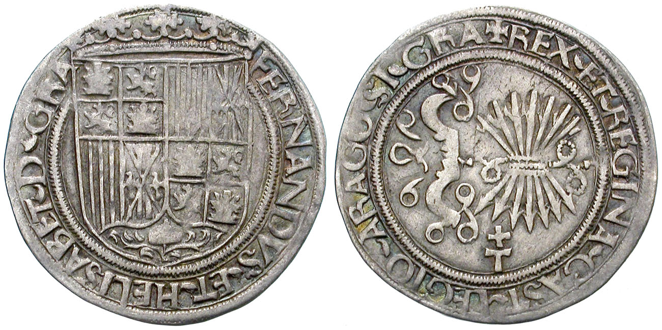 1 REAL. SIN FECHA. TOLEDO. CRUZ SOBRE